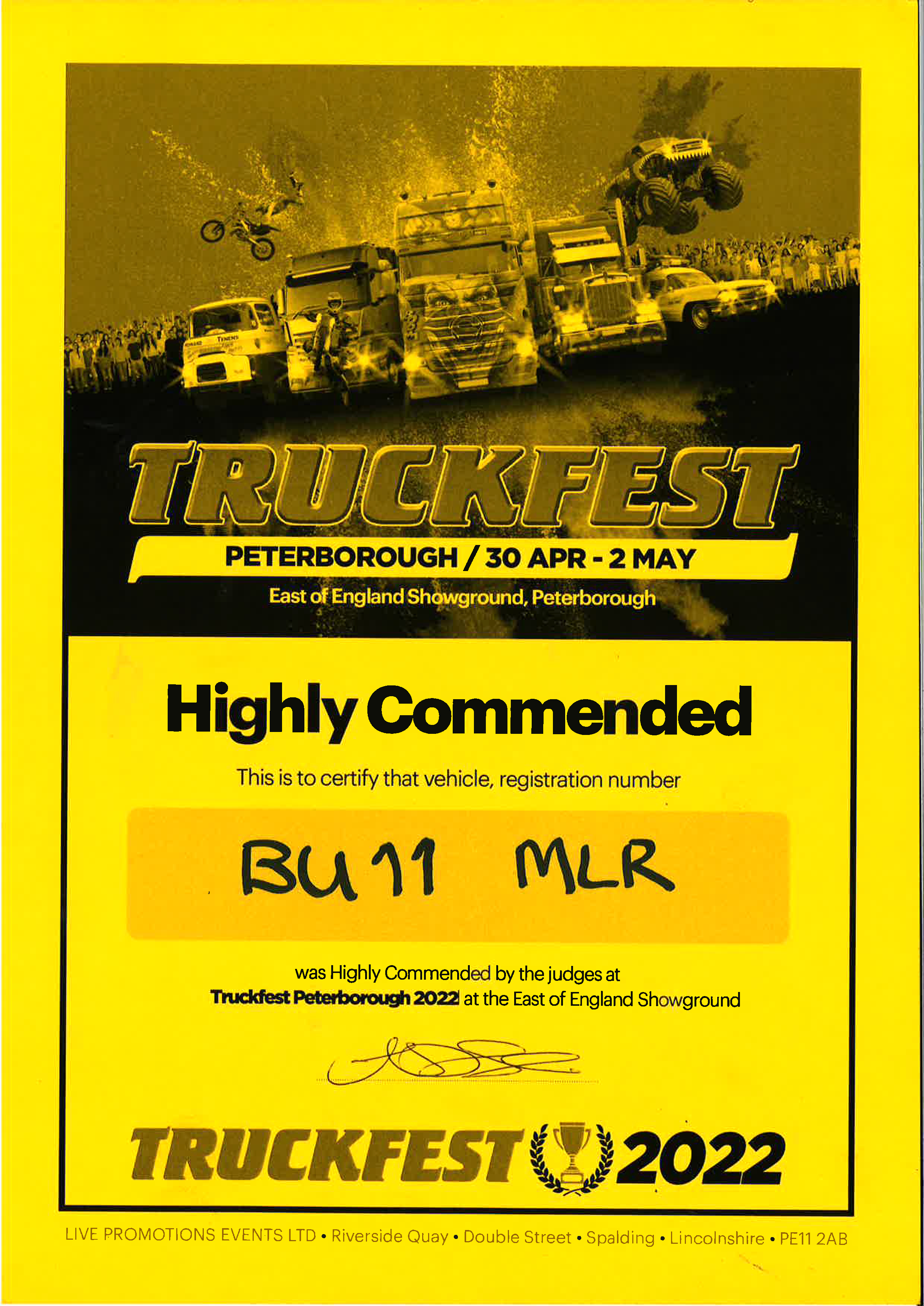 New news An Awarding Day at Truckfest Peterborough