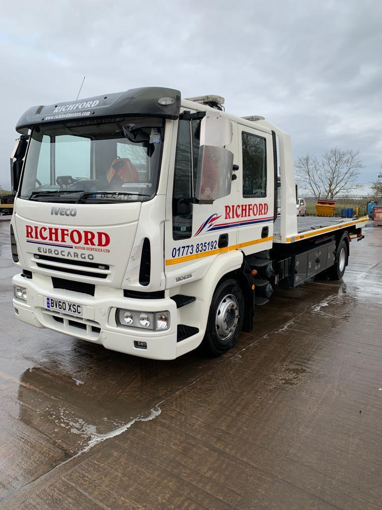 Used stock Iveco 13t GVW With Dyson Slidebed